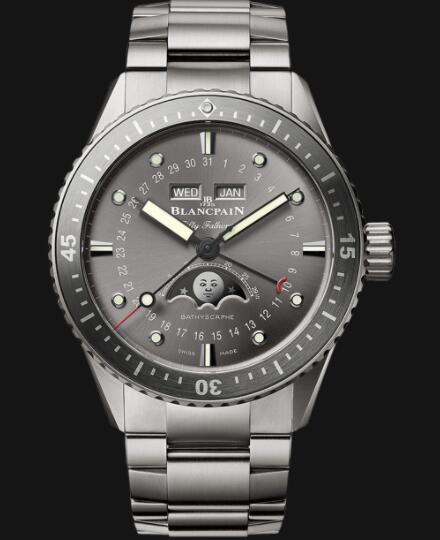 Blancpain Fifty Fathoms Replica Watch Bathyscaphe Quantième Complet Phases de Lune 5054 1210 98S